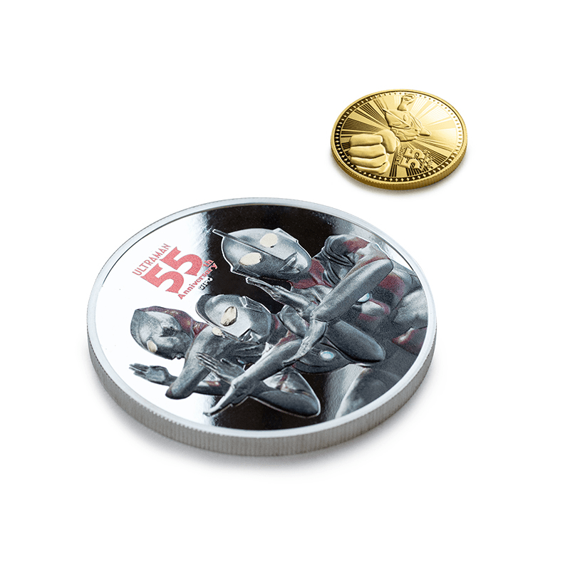 ニウエ 2021年 ウルトラマン55周年記念コイン 金貨・カラー銀貨2 種