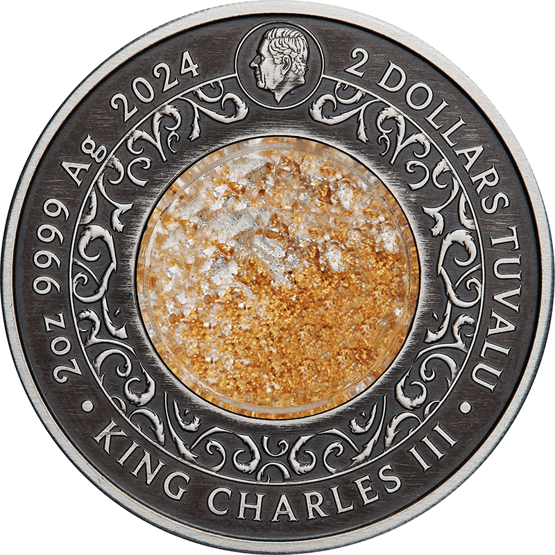 ツバル 2024年 魔法の生き物 「アリカント」 2ドルカラー銀貨ドーム型