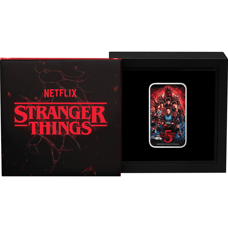 銀メダル　新品　未使用品 ツバル 2026年 「ストレンジャー・シングス 未知の世界」 シーズン5 1