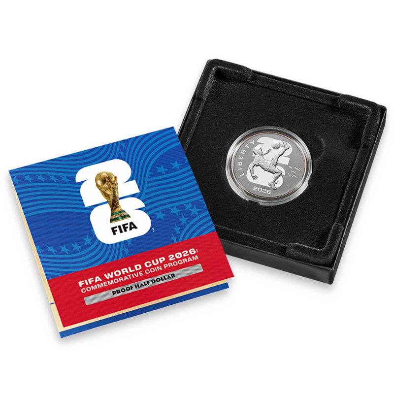 アメリカ 2026年 FIFAワールドカップ26公式記念コイン 50セント白銅貨