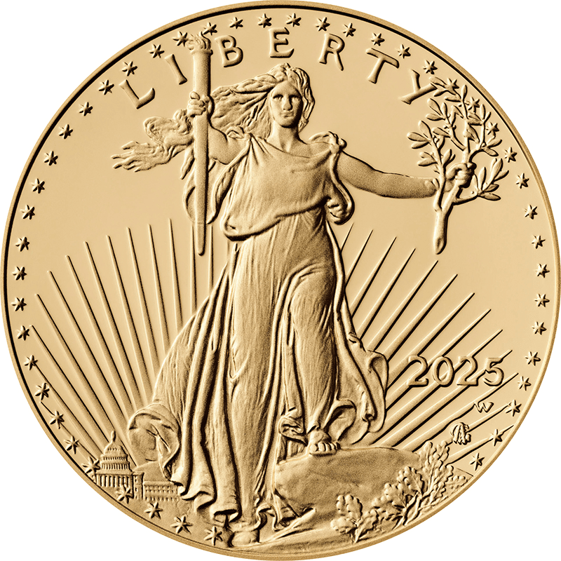 アメリカ 2025年 イーグル金貨 50ドル金貨 プルーフ | オンライン