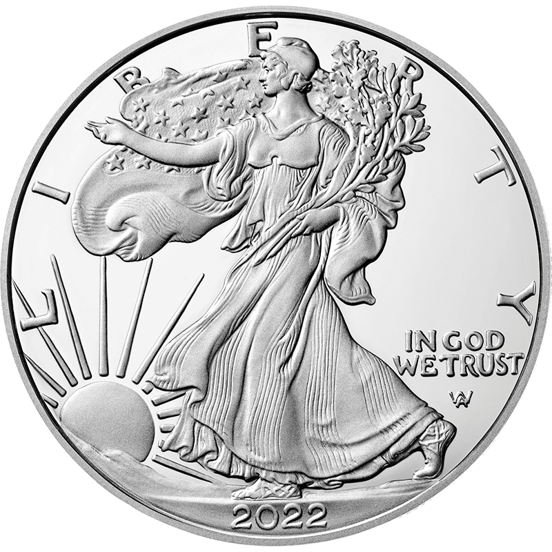 アメリカ 2022年 イーグル銀貨 1ドル銀貨 プルーフ | オンラインショップ | 泰星コイン株式会社