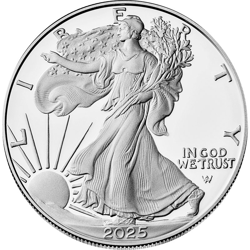 アメリカ 2025年 イーグル銀貨 1ドル銀貨 プルーフ | オンライン