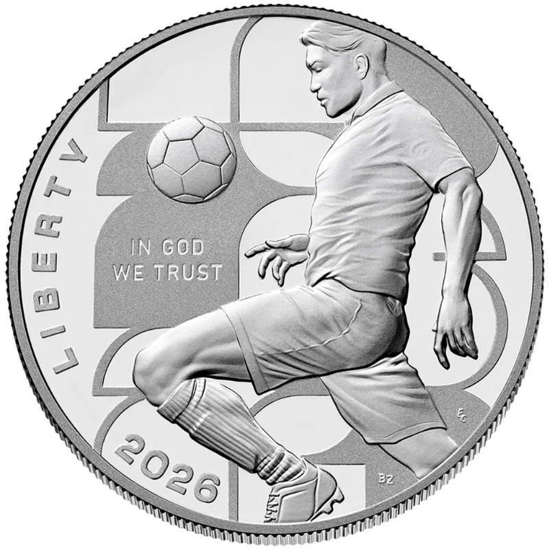 アメリカ 2026年 FIFAワールドカップ26公式記念コイン 1ドル銀貨