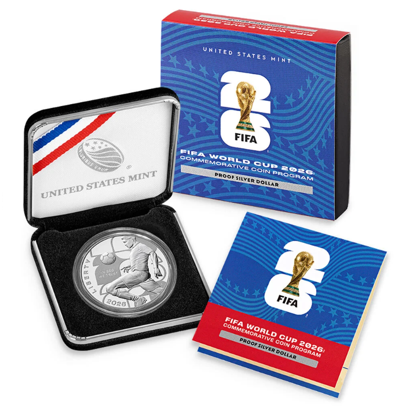 アメリカ 2026年 FIFAワールドカップ26公式記念コイン 1ドル銀貨
