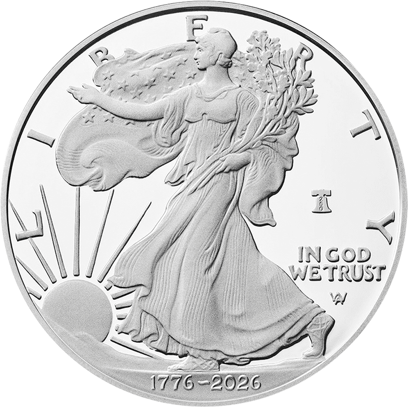 アメリカ 2026年 アメリカ合衆国建国250周年 イーグル銀貨 1ドル銀貨