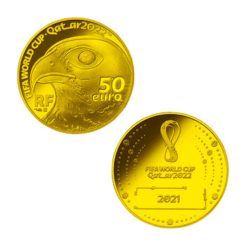 【E】 各国 2021年 FIFAワールドカップカタール2022公式記念コイン 第1次予約販売 金貨3種セット プルーフ