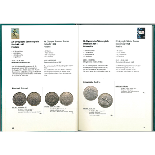 【書籍】 オリンピックコイン 1952ヘルシンキ - 2016リオ （ドイツ語･英語 併記）
