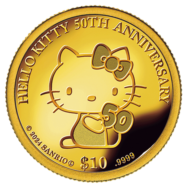ハローキティ50周年 特別記念 ハローキティ50thアニバーサリー金貨 