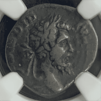 ●一点モノ● ローマ帝国 AD193 ディディウス･ユリアヌス帝像／女神フォルトゥナ像 デナリウス銀貨 NGC Ch F (Strike: 4/5; Surface: 4/5)