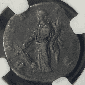 ●一点モノ● ローマ帝国 AD193 ディディウス･ユリアヌス帝像／女神フォルトゥナ像 デナリウス銀貨 NGC Ch F (Strike: 4/5; Surface: 4/5)