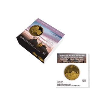 イスラエル 2022年 聖墳墓教会 金メダル プルーフライク