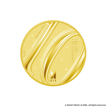BTS 10周年 記念メダル 1/2oz 銀メダル 32mm 公式正規品 匿名