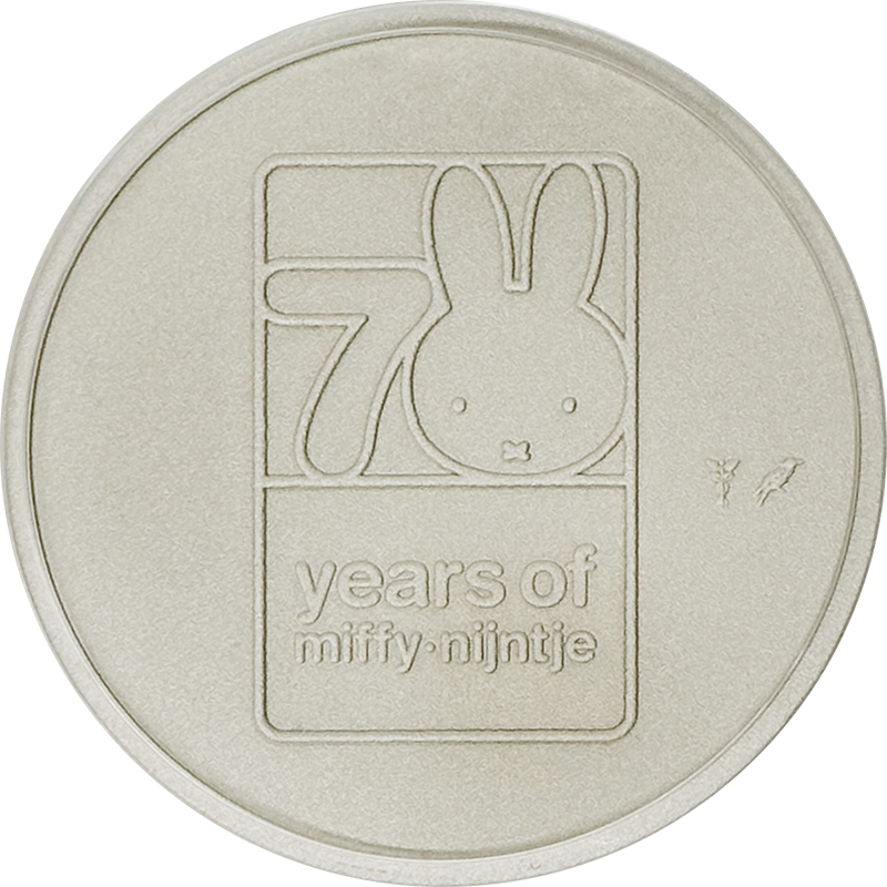 ミッフィー誕生70周年 5オンスメダルエナメル付 特製パッケージ入
