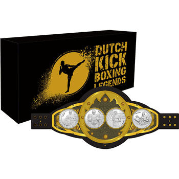 オランダ 2024年 オランダの伝説的キックボクサー 銀メッキ白銅メダル4種セット 未使用
