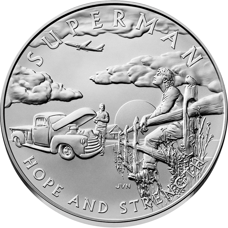 アメリカ 2025年 コミックアートコレクション スーパーマン 銀メダル