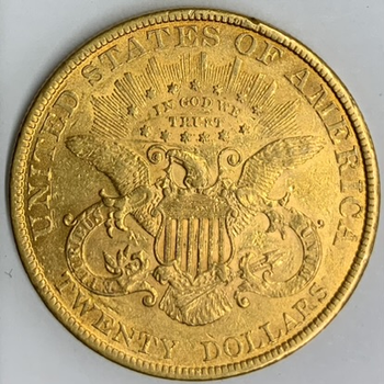 ●一点モノ● アメリカ 1895年KM74.3 女神頭像 20ドル金貨  極美／未