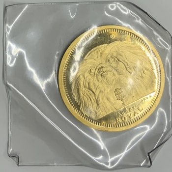 ●一点モノ● ジブラルタル 1994年ロイヤル・ドッグ ペキニーズ 1/2ロイヤル金貨  未使用