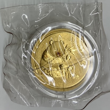 ●一点モノ● 中国 2000年パンダ金貨 Frosted Ringタイプ 100元金貨 1oz 未使用 カプセル割有