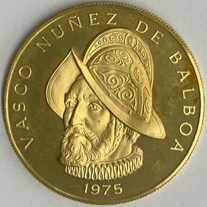 バルボア生誕500周年記念500バルボア金貨（1975年銘）プルーフ