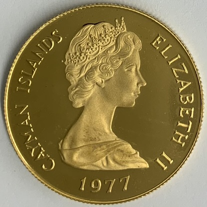 ○一点モノ○ カイマン諸島 1977年 KM23 英国女王シリーズ マリー2世像