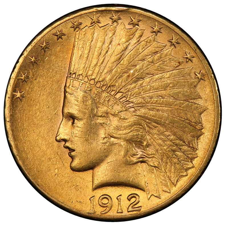 ○一点モノ○ アメリカ 1912年 KM130 インディアン頭像 10ドル金貨 美