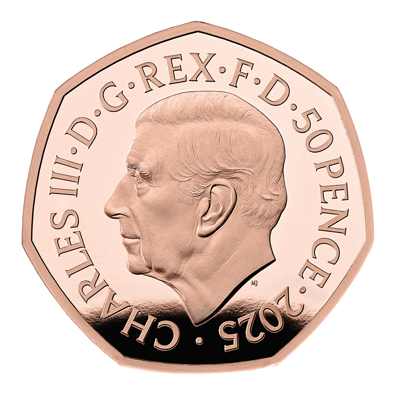 供給元問合せ】 英国 2025年 ハリー・ポッター 空飛ぶ車 50ペンス金貨