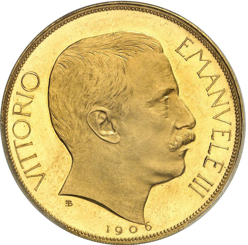 1905年 イタリア エマヌエレ3世 20リレ 金貨 MS63 - 旧貨幣/金貨/銀貨