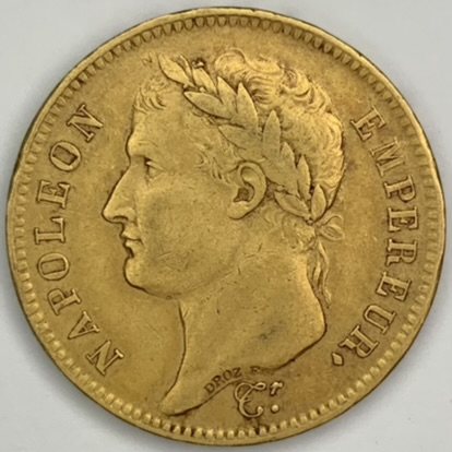 稀少な状態　フランス帝国　ナポレオン１世　１ フラン銀貨　１８１１ Ａ