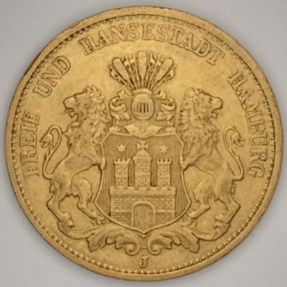 1888年 ドイツ帝国 20マルク金貨-