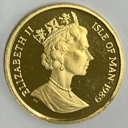 マン島　キャットコイン　1989 クラウン銀貨　1オンス　銀製　ペルシャ猫