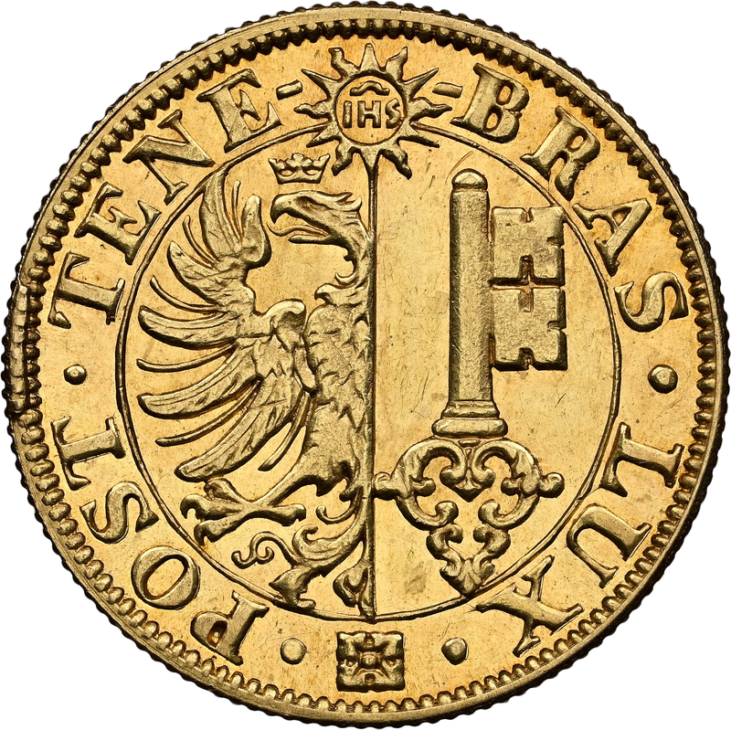 ○一点モノ○ スイス 1848年 ジュネーヴ州 KM140 紋章図 20