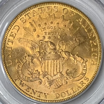 ●一点モノ● アメリカ 1904年SKM74.3 女神頭像 20ドル金貨 【PCGS:MS64】 未使用