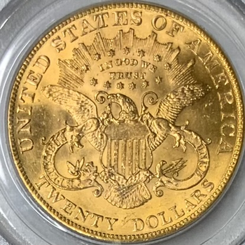 ●一点モノ● アメリカ 1904年KM74.3 女神頭像 20ドル金貨 完全未使用 【PCGS:MS65】