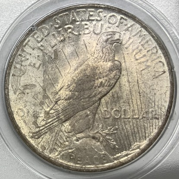 ●一点モノ● アメリカ 1923年KM150 ピースダラー 1ドル銀貨 未使用 【PCGS：MS63】