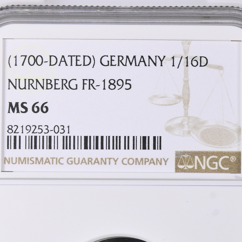 ○一点モノ○ ドイツ帝国 1700年 ニュルンベルク 羊図 KM247 1